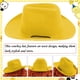 thumbnail image 4 of Sombrero de vaca de vaquero ajustable para disfraz occidental, accesorios de aseo para fiestas navideñas, 4 of 5