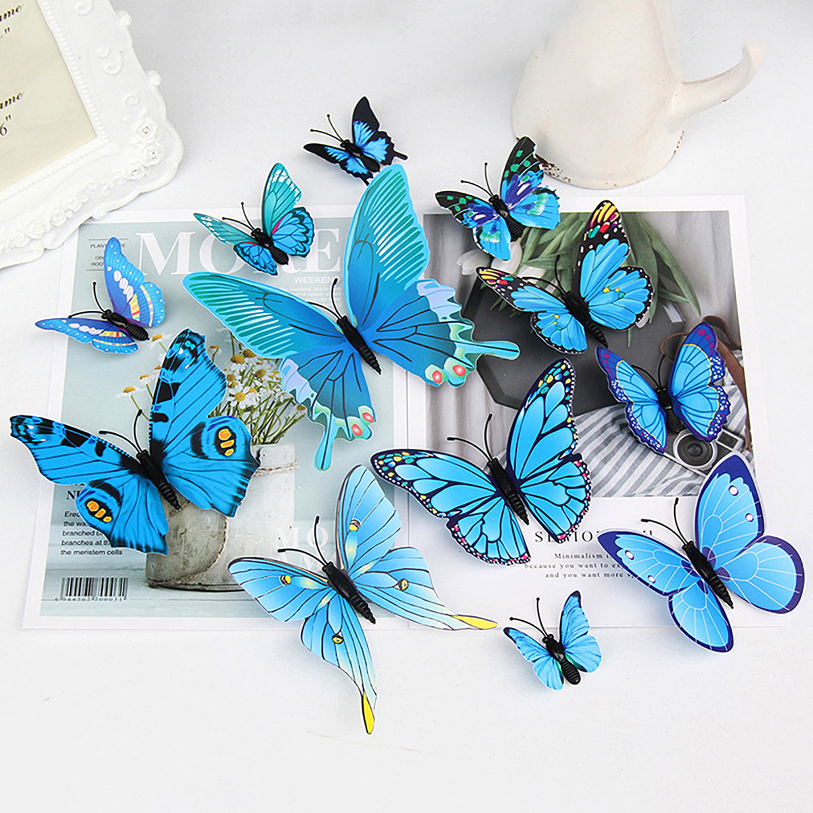 Sticker Mural Papillons en 3D - Lot de 18 pièces
