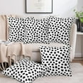 thumbnail image 6 of White and Black Spot Throw Pillow Covers Set of 2 Polka Dot Pillow Covers 18x18 Inch Modern Farmhouse Home Decorative Pillow Cases Cushion Cover for Sofa Living Room Office, 6 of 6