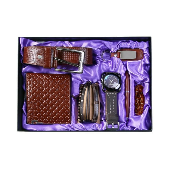 Gift Sets for Men,Valentine's Day Father's Day Birthday Gifts for Men,Key Ring Sunglasses Wallet Pen Gift Set,Mens Gift Box Set