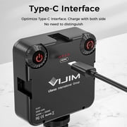 Ulanzi VL81 LED Vlog Video Fill Light Mini Dimmable Studio Photography Lighting Lamp 3200K-5600K w/Cold Shoe 3000mAh Battery