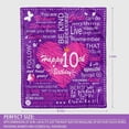 thumbnail image 2 of LHSHID 10th Birthday 10th Birthday Gifts for Girls 10th Birthday Girl Happy 10th Birthday Happy 10th Birthday Girl Girls 10th Birthday Gifts Blankets 50"x60", 2 of 8