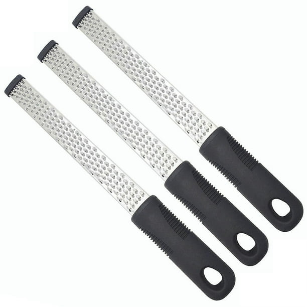 Stainless Steel Cheese Grater with Long Handle, Kitchen Citrus Zester for Lemon Parmesan Vegetables
