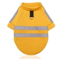 thumbnail image 2 of Flmtop Capless Chien Pull Réfléchissant Traction Tenue Printemps Hiver Chaud Animaux Vêtements Jaune, 2 of 9