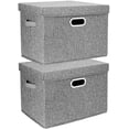 thumbnail image 1 of Grande Boîte de Rangement avec Couvercle Pliable en Tissu, 1 of 4