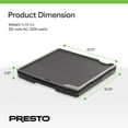 thumbnail image 4 of Presto 07073 Electric Tilt-N-fold Griddle, 19", Black, 4 of 7