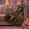 thumbnail image 6 of Moonlit Castle Procession with Medieval Maiden, Vintage Fantasy Kingdom Scene for Readers and Dreamers, Birthday Gift, Soft Flannel Blanket for Bedroom and Study, Storybook Home Decor, 6 of 9