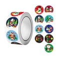 thumbnail image 1 of simhoa Christmas Stickers Roll Decals Holiday Stickers for DIY Envelopes Craft Kids Style B, 1 of 8