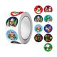 thumbnail image 1 of Pegatinas navideñas en rollo, pegatinas navideñas para niños, decoración de sobres DIY Estilo B, 1 of 9