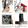 thumbnail image 6 of Vintage Glowing Tree with Cardinals, 21 Inch LED Mini White Birch Tree with Berries, Lighted Tabletop Birch Ornament with Red Birds for Holiday Home Xmas Decor and Seasonal Display(2pcs), 6 of 8
