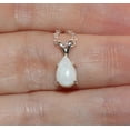 thumbnail image 6 of Natural 9x6mm Pear Cabochon Opal Sterling Silver Necklace N96PCOSSN, 6 of 9