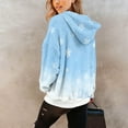 thumbnail image 4 of Hoodies for Women Oversized Winter Plush Cute Sweatshirts Pullover Trendy Fall Winter Clothes with Christmas Print for Comfortable Seasonal Wear,Light Blue,L, 4 of 6