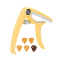 thumbnail image 3 of Electric Guitar Capo, Wide Application Quick Release Guitar Capo Set Portable Easy To Use  For Banjo For Mandolin Yellow, 3 of 8