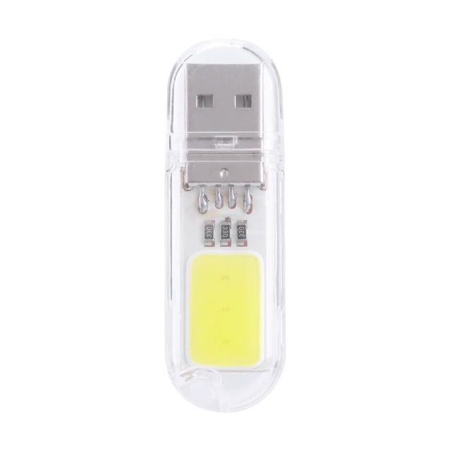 Lámpara De Camping USB Light Mini Portable Book Lámpara de lectura brillante para computadora portátil (3COB) PC blanca Likrtyny Para estrenar