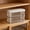#002-White, variant on YiJuHui Stackable Food Storage Containers, Transparent Plastic Kitchen Organizer with Airtight Lids for Pantry Snacks Grains and Meal Prep, BPA-Free Modular Containers Set for Home and Office