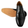 thumbnail image 2 of LIBERTYZENO Mens Genuine Leather Formal Oxford Shoes, Black, 2 of 7