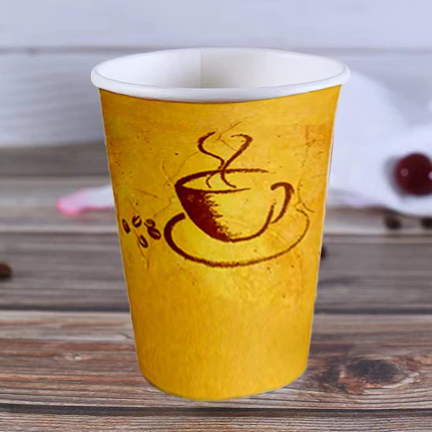50-500 PCS 12 oz Disposable Paper Coffee Cups Party Cups For Hot and Cold  Drinks