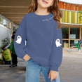 thumbnail image 2 of Mercatoo Girls' Halloween Sweatshirts Season Fun Long Sleeve Pattern Cute Casual Sweatshirt Make Up for 5 Year Old Girls, 2 of 3