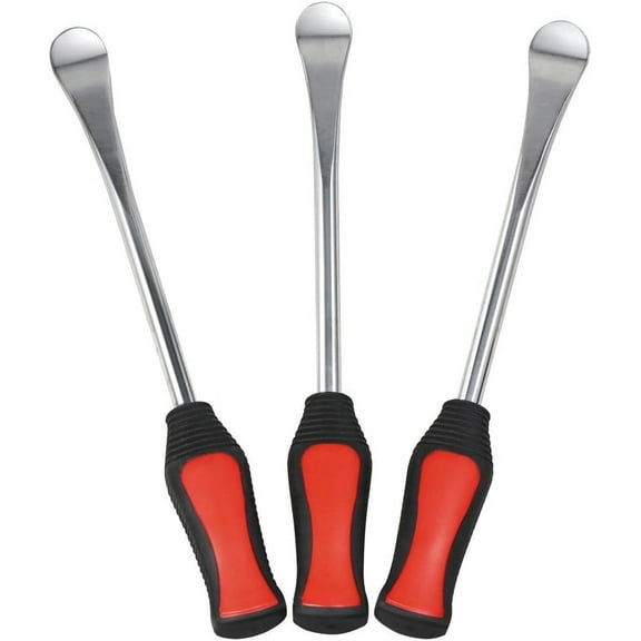 Tire Spoon Lever Iron Tool Motorcycle Bike Tire Change Changer Kit w/Case Set of Three AB