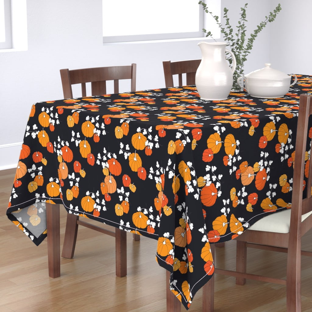 Tablecloth Pumpkin Fall Autumn Halloween Thanksgiving Vegetable Cotton
