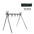 thumbnail image 1 of Almencla Camping Storage Shelf Black Folding Storage Shelf for Camping Kitchen, 1 of 8
