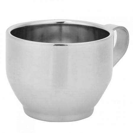 

YOUTHINK Coffee Cup Anti‑Scald Stainless Steel Coffee Cup Mugs Cups With Spoon Saucer Set Tableware Coffee Cup With Saucer