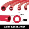 thumbnail image 4 of VEVOR Oxygen O2 Barrier PEX Tubing - 1/2 Inch X 300 Feet Pex Tube Coil - EVOH PEX-B Pipe for Residential Commercial Radiant Floor Heating Pex Pipe (1/2" O2-Barrier, 300Ft/Red), 4 of 9
