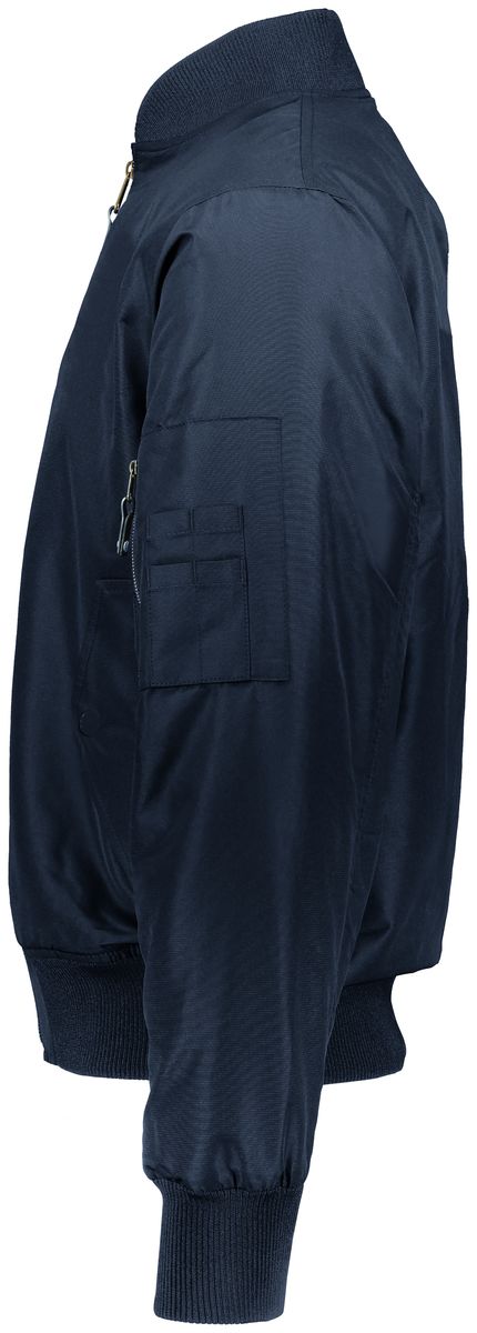 Holloway Sportswear L Flight Bomber Jacket Carbon Print 229532 - image 3 of 4