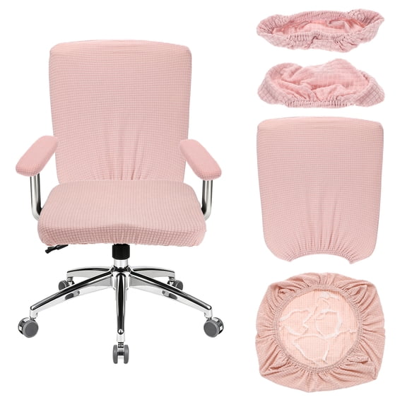 Office Chair Covers, 38-55cm Stretchable Computer Chair Slipcover, Pink