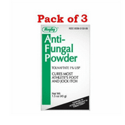 Rugby Anti-Fungal Powder Tolnaftate 1% 1.5 oz 45 g Per Bottle [3 Bottles]