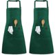thumbnail image 1 of 2 Pack Aprons, Adjustable Neck Chef Apron With 2 Pockets Kitchen Cooking Apron For Women Men Home Baking Gardening cy, 1 of 4