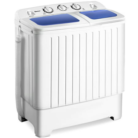 Costway Portable Mini Compact Twin Tub 17.6lb Washing Machine Washer Spin (Best Washer Dryer Bundle)