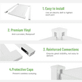 thumbnail image 5 of LoLado Vinyl Privacy Fence 50"W x 50"H 2-Panel, Outdoor Privacy Screen Panels Kit, Air Conditioner Trash Can Enclosure for Garden, Patio, 5 of 10