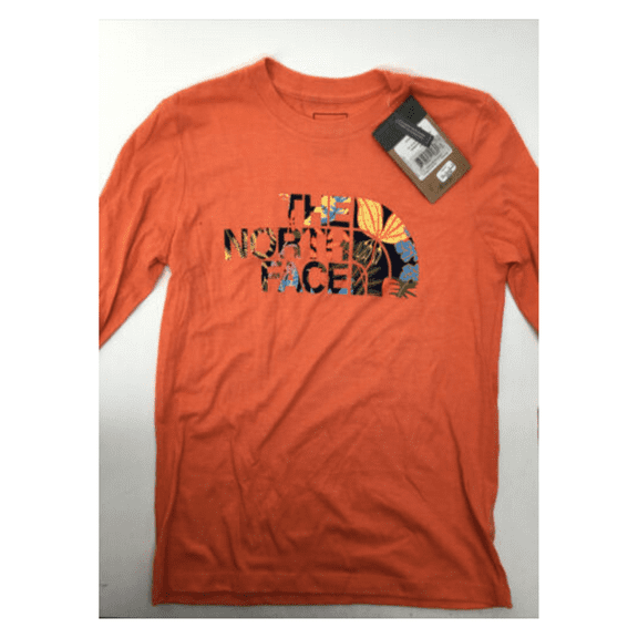 The North Face, Long sleeve Crew Shirt for Women, Orange, XS