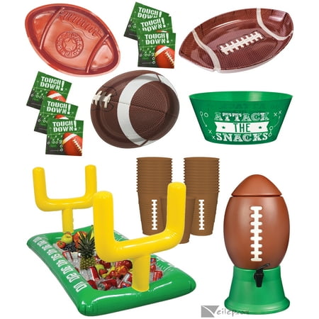 Game Day Bro Pack Football Tailgate Party Deluxe Foodie 88pc Party Serveware Set