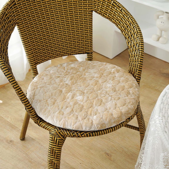 sruoe Seating Cushions, Seat Pads for Kitchen Chairs, Cushion Seat Pads, Chair Cushions, Round Thickened Soft Stool Cushion, Indoor Outdoor Seat Pad for Home, Dining, Office