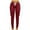 Wine Red, variant on Women's Stretch Skinny Cargo Pants Casual High Waist Drawstring Joggers Pant Butt Lift Pencil Trousers with Pockets Green L