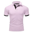 thumbnail image 5 of kamemi Men Polo Shirts Men's Cool Classic Polo| Slim Fit | Moisture Wicking(Pink,8XL), 5 of 5