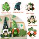 thumbnail image 3 of Peluche para regalo del Día de Patricio, muñeco de elfo duende irlandés sin rostro, adorno de trébol verde, decoración de San Patricio para el hogar, 2 uds., 3 of 5