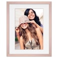 thumbnail image 2 of 11x14 Frame Rose Gold With White Picture Mat For 11x14 Photo - Rose Gold 13x16 Frame To Display, 2 of 8