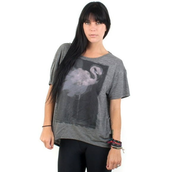 Rusty - Flamingo Ash Heather Juniors T-Shirt - Large