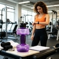 thumbnail image 2 of LEHOZIHEQ Dumbbell Shape Water Bottle, Portable Weight Water Bottles, Dumbbells Travel Cup, Eco-Friendly Cup for Gym, Yoga, Running, Outdoors, Cycling, and Camping, 2 of 7