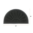 thumbnail image 2 of Superio Non-Slip Welcome Doormat for Entry, Indoor Outdoor, Heavy Duty, Waterproof, Easy Clean, Low-Profile Mats for Entry, Garage, Patio, High Traffic Areas, 18"x30" (Black, Sunburst Coir), 2 of 9
