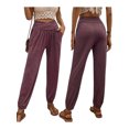thumbnail image 5 of SUNSIOM Pantalon de Pyjama pour Femmes Doux et Confortable Taille Haute avec Poches Bas de Pyjama Extensible, 5 of 5