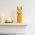 thumbnail image 6 of SLYNSHome Flocked Bunny Easter Decorations Orange Pastel Rabbit Figurines for Easter Centerpieces Spring Home Tabletop Decor, 6 of 7
