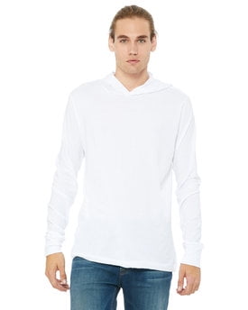 White long sleeve shirt with hood sale