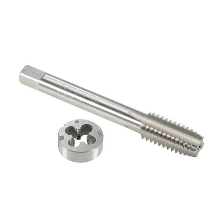 

7/16 -14 UNC Tap and Die Set HSS Machine Thread Tap with Round Threading Die Right Hand