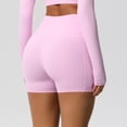 thumbnail image 4 of Women's High Waisted Biker Shorts with Pockets Stretchy Workout Yoga Legging Shorts, 4 of 8