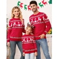 thumbnail image 6 of Garvee Kids Boys Girls Christmas Sweaters Holiday Unisex Sweater Crewneck Xmas Party Knit Reindeer Snowflakes Pullover, 6 of 8