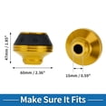 thumbnail image 3 of Unique Bargains Motorcycle Front Fork Frame Slider Falling Protection Wheel Crash Protector Scooter Moped Aluminum Alloy Gold Tone 2 Pcs, 3 of 6